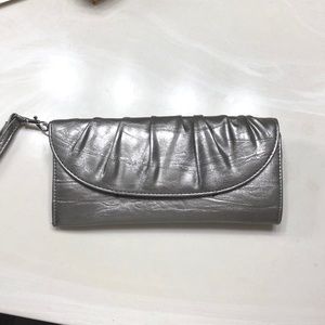 Style & Co silver clutch